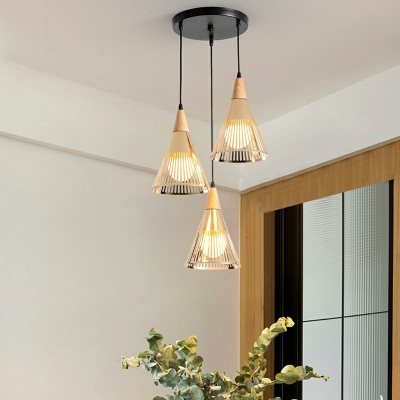 Curved Hanging Pendant Contemporary 1 Light Iron Down Lighting for Dining Room
