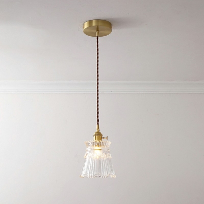 Single Light Glass Pendant Ceiling Lights Restaurant Hanging Light with Hanging Cord