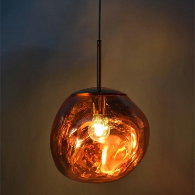 Wonderful Pendant Lamp Post Modern Glass 1 Light Accent Suspended Lamp for Living Room