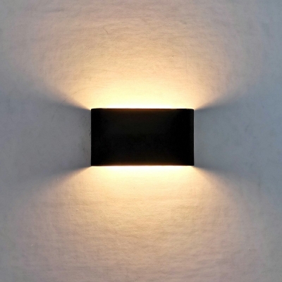 Art Deco Wall Light Brushed Arcylic Black Led Linear Vanity Lights Indirect Lighting