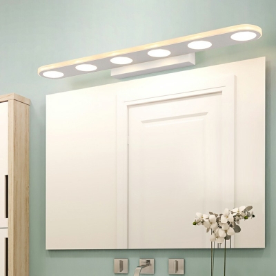Bathroom Dressing Table Vanity Sconce Light White Acrylic LED Vanity Mirror Light for Makeup