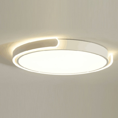 Drum Acrylic Flush Mount Light Nordic LED Flushmount Lighting 4 Inchs Height Light for Bedroom
