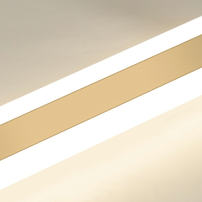 Elongated Ceiling Light Golden Minimalistic LED Spotlight Flush Mount Ceiling Light in White Light