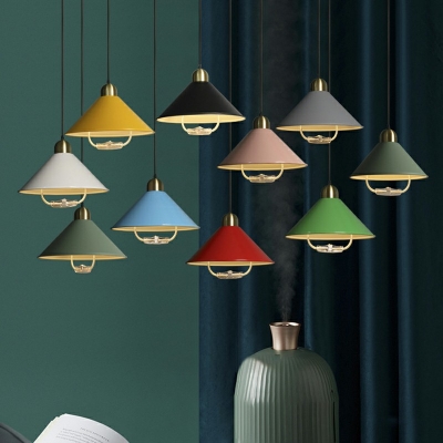 Nordic Conical Hanging Light Single-Bulb 16.5