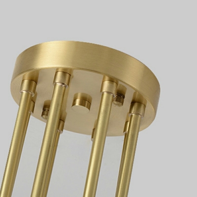 10 Light Metal Semi Flush Mount Industrial Gold Sputnik Ceiling Lighting