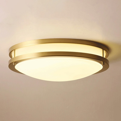 All Copper White Frosted Glass Ceiling Light for Dining Room Hotel
