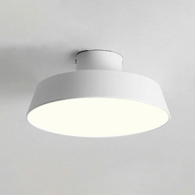 Macaron Lid Shape Metal Ceiling Light LED Living Room Flush Mount Lighting