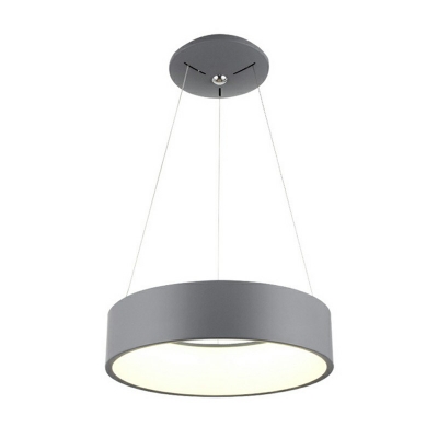 Modern Nordic Hoops LED Pendant Light Metal Single Pendant Lamp with Acrylic Shade
