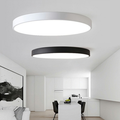 Nordic Circular Flushmount Light LED Acrylic Flush Mount Ceiling Light for Bedroom