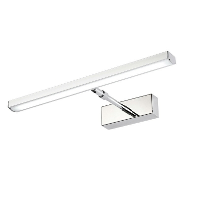 Stainless-Steel LED Mirror Cabinet Vanity Wall Light Anti-fogging Vanity Sconce in Silver for Bathroom