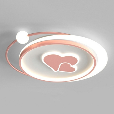 Cartoon Shape Flushmount Lamp Acrylic LED Bedroom Flush Mount Lighting