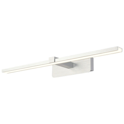 Metal Vanity Light Fixture Modern LED Vanity Light 5 Inchs Wide with Acrylic Shade in Silver