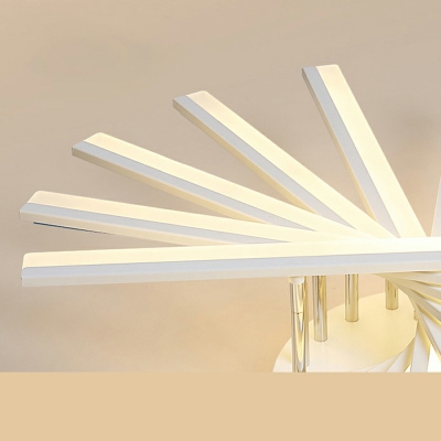 Modernism Slender Bar Acrylic Flush Mount Light LED Ceiling Fixture for Living Room