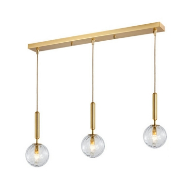 Postmodern Ball Globe Dining Room Hanging Lamp Glass Suspension Pendant Light