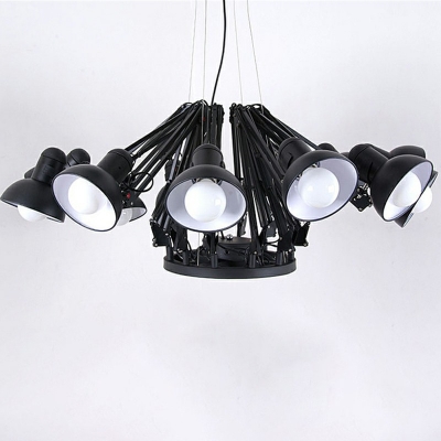 Spider Pendant Lighting Industrial Style Iron Dome Shape for Bedroom Living Room Ceiling Chandelier