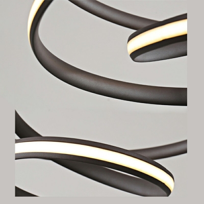 Art Deco Chandelier Cord Adjustable Led Pendant Lighting Aluminum 16
