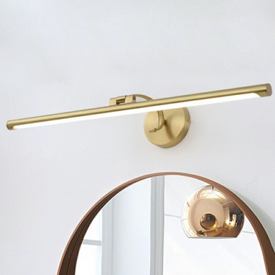 Gold Linear LED Mirror Cabinet Bathroom Wall Light Anti-fogging Vanity Sconce for Bathroom
