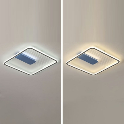 Modern Macaron Ultrathin Flush Mount Ceiling Light LED Acrylic Ceiling Light for Living Room