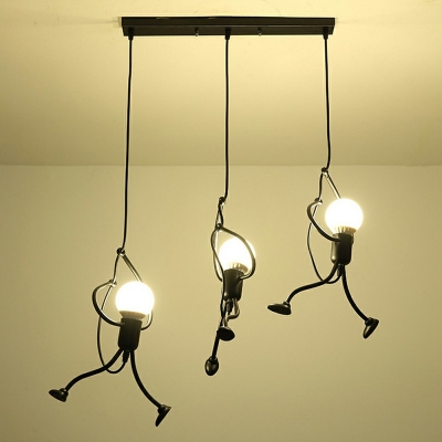 Nordic Wrought Iron Pendant Light Metal Unique Hanging Lights for Coffee Shop