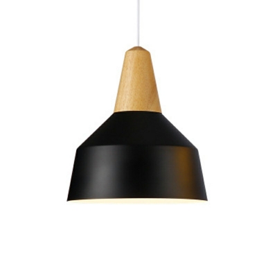 Pendant Light Nordic Style Metal Single Dining Room Suspension Light Fixture with Metal Shade