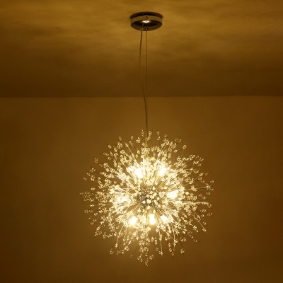 Sputnik Chandelier Lamp 12 Lights Hanging Chandelier in Farmhouse Pendant Light Fixtures