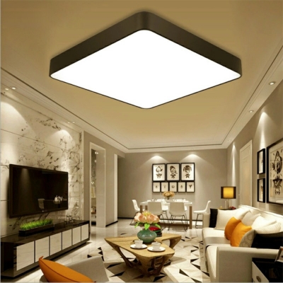Contemporary Ceiling Light with LED Light Square 2