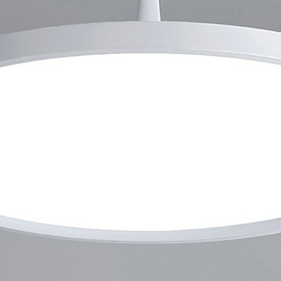 Contemporary Disc LED Pendant Light Metal Shade LED Light in White Light for Kitchen