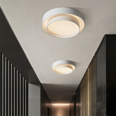 Contemporary Modern Ceiling Light LED Round Acrylic Shade Ceiling Light Fixture for Living Room