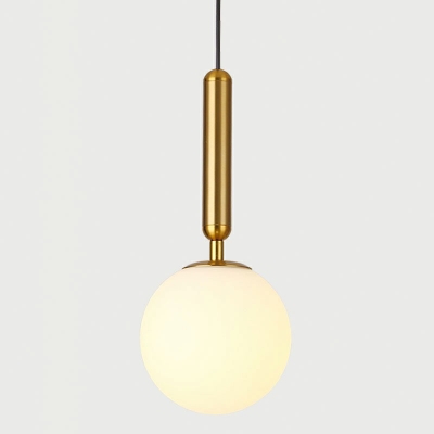 Glass Ball Mini Hanging Lamp Post Modern 1 Head Pendant Lighting with 79