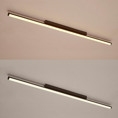 Minimalism Modern Metal Shaded Close to Ceiling Light Decorative LED Office Meeting Room Lighting