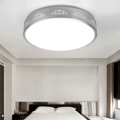 Modern Simple Round Shape Ceiling Light Aluminum LED Flush Mount Light for Sleeping Room