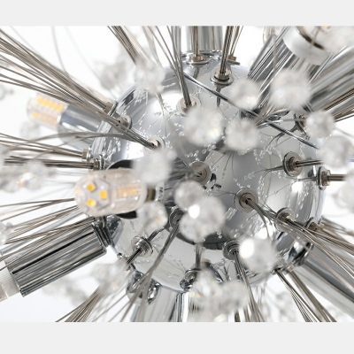 Modern Simplicity Dandelion Chandelier Crystal Pendant Light Spray Hanging Light for Living Room
