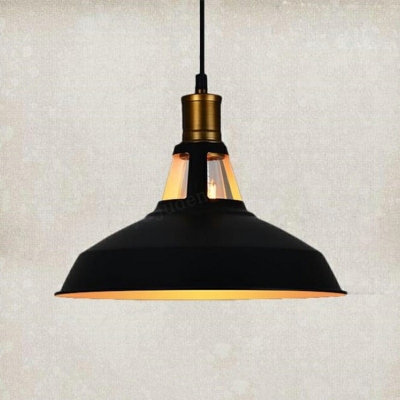 1-Head Metal Cap Hanging Light Loft Style Suspension Lamp for Kitchen Island