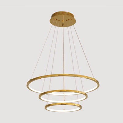 Contemporary Style Ceiling Lighting Gold Hollow Round Bedroom LED Ceiling Mounted Fixture