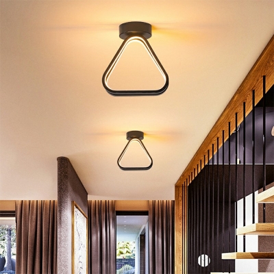 Contemporary Style Ceiling Lighting Silica Gel Bedroom LED Ceiling Mounted Fixture with Double Shade