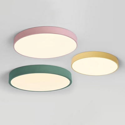 Minimalismo Style Round LED Ceiling Light Acrylic Flush Light for Living Room Dinning Room