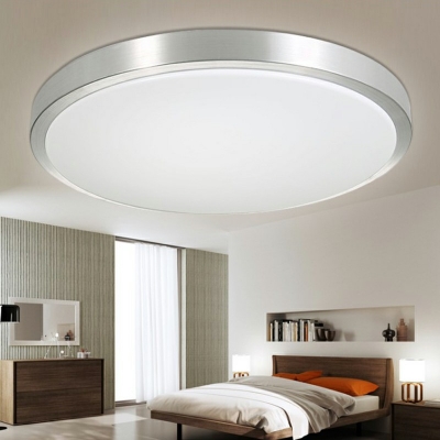 Modern LED Ceiling Light Aluminum Round Flush Mount Light Fixture for Sleeping Room