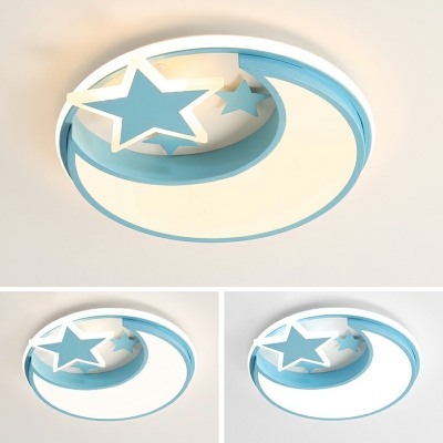 Moon and Star Ceiling Light 16.5