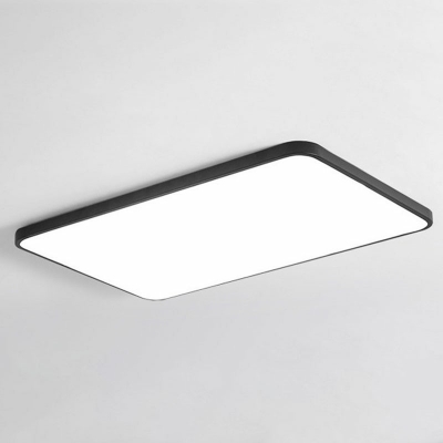 Rectangular LED Ceiling Light Modern Style Flush-Mount Light Fixture with Acrylic Shade