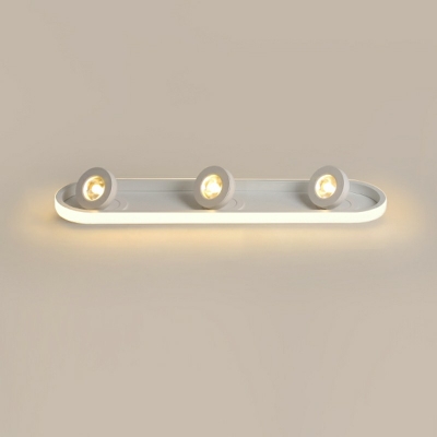 Modern Style Linear Aluminum Flush Light 3/4/5 Light LED Ceiling Light Fixture for Sitting Room