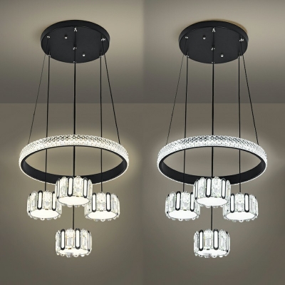 Suspension Light Modern Design LED Drop Light in Black with 39
