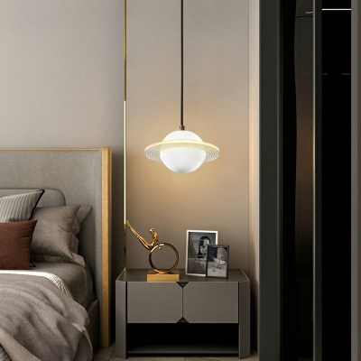 Goble Hanging Lamp Acrylic Pendant Lamp Single Light in Contemporary Style