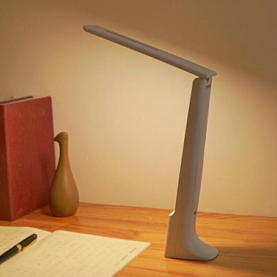 Minimalist Style Macaron 1-Light Dimmable LED Table Lamp Plastic Table Light for Reading Room
