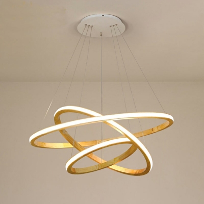 Modern Style Hanging Lights Warm Light Multi-layer Chandelier for Living Room Dining Room