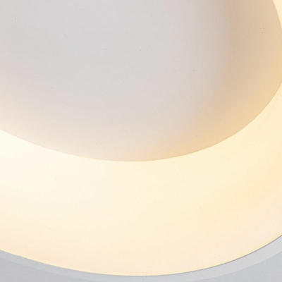 Modern Style Round Flush Mount Light Acrylic 1 Light Ceiling Light for Living Room