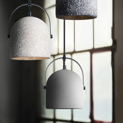 Nordic Style Cement Pendant Light Modern Style LED Hanging Light for Bar Shopwindow