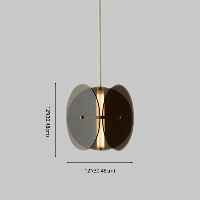 Nordic Style LED Hanging Light Modern Glass Pendant Light for Bar Bedside Dinning Room