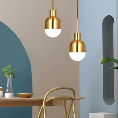 Postmodern Style Metal Hanging Light Platting Minimalisma Pendant Light for Study