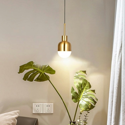 Postmodern Style Minimalisma Hanging Light Platting Metal Pendant Light for Study