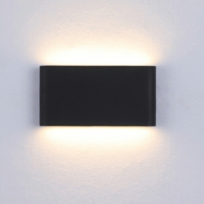 Rectangle Wall Sconce Light 4 Lights Creative Modern Aluminum Shade Wall Light for Stairs